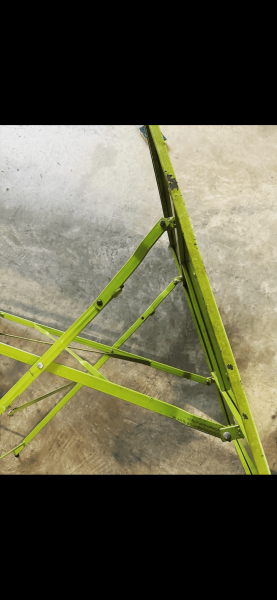 Rénovation salon de jardin avec sablage et thermolaquage en RAL 7003 fine texture à Loire sur Rhône dans le 69